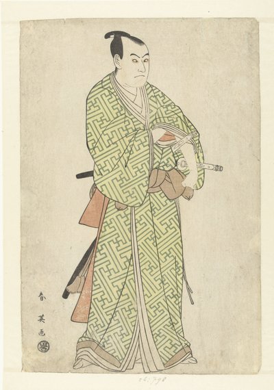 Acteursportret van Sawamura Sojuro III in de rol van Kakogawa Honzo door Katsukawa Shunei
