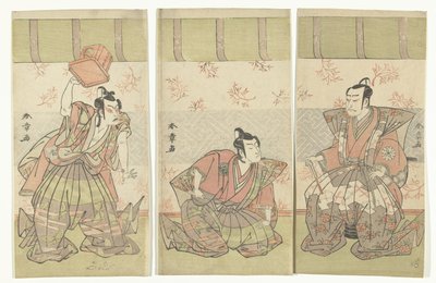 Acteurstriptiek door Katsukawa Shunsho