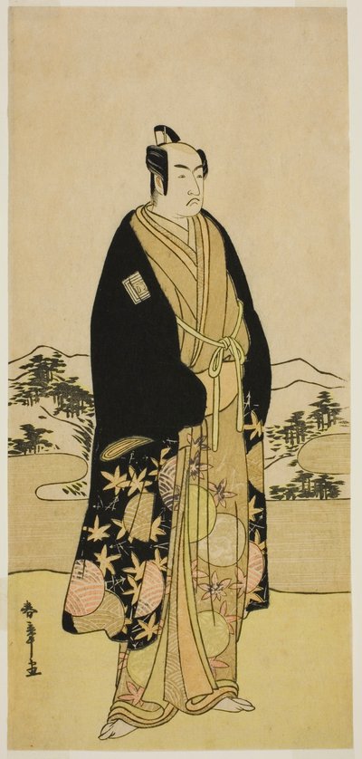 De acteur Ichikawa Monnosuke II in een onbekende rol door Katsukawa Shunsho