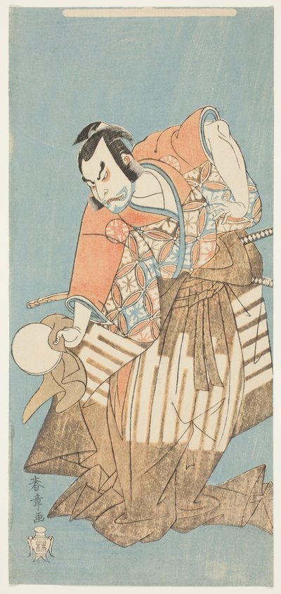 De acteur Nakamura Nakazo I als Osada no Taro in het stuk "Ima o Sakari Suehiro Genji (De Genji-clan nu op zijn hoogtepunt)" door Katsukawa Shunsho