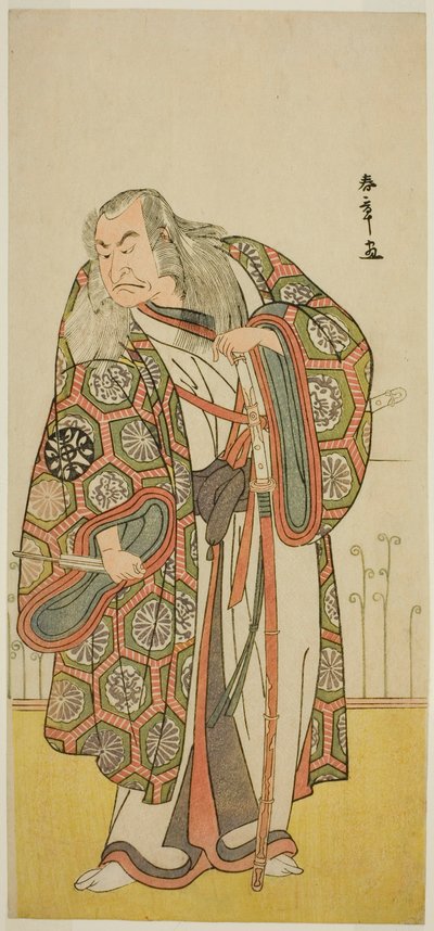 De Acteur Nakamura Nakazo I als de Zwaardmeester Takuma Genryu (?) in het Toneelstuk Edo no Fuji Wakayagi Soga (?), Opgevoerd in het Nakamura Theater (?) in de Eerste Maand, 1789 (?) door Katsukawa Shunsho