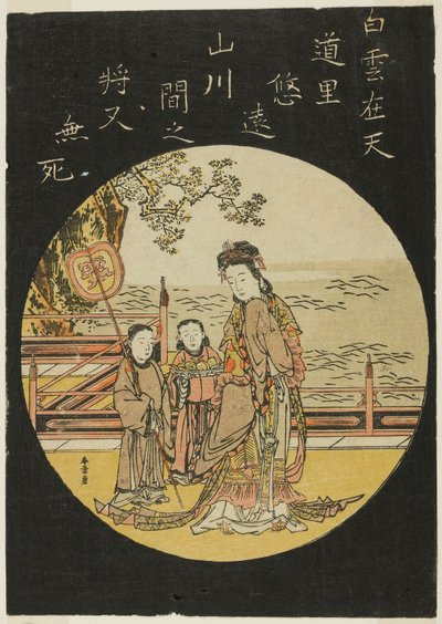 De Chinese Onsterfelijke Seiobo door Katsukawa Shunsho
