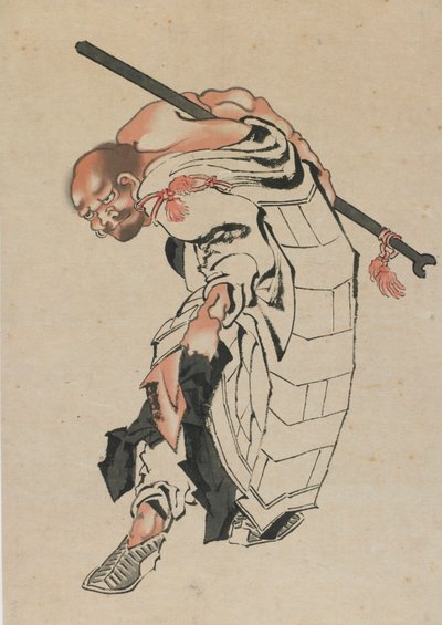 Boeddhistische Figuur door Katsushika Hokusai