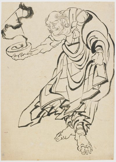 Boeddhistische figuur door Katsushika Hokusai