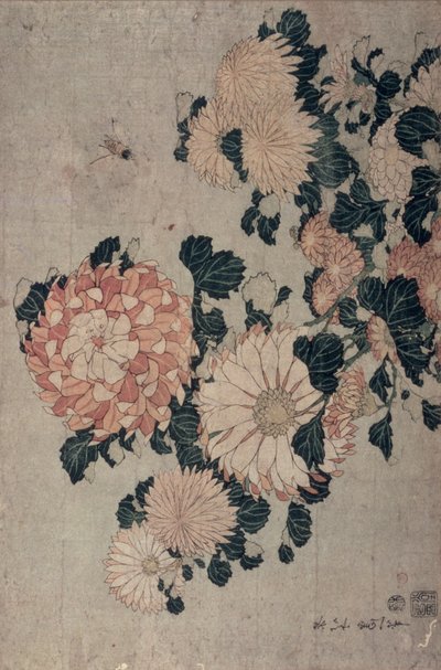 Chrysanten door Katsushika Hokusai