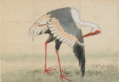 Kraanvogel, Edo-periode, laat 18e-begin 19e eeuw door Katsushika Hokusai