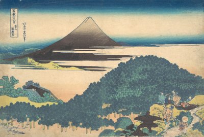 Kussenpijnboom in Aoyama, uit de serie Zesendertig gezichten op..., ca. 1830-32 door Katsushika Hokusai