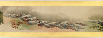 Detail van Handrol met Diverse Beelden, Edo Periode door Katsushika Hokusai
