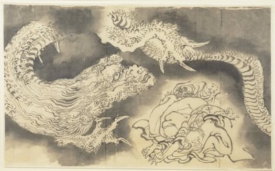 Draak door Katsushika Hokusai