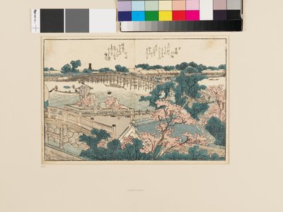 Uit prentenboek van de Sumida-rivier. Een blik op beide oevers door Katsushika Hokusai