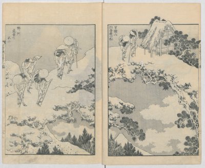 Fugaku Hyakkei, 1834-35 door Katsushika Hokusai