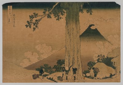 Fuji vanaf de Pas van Mishima, Koshu Provincie door Katsushika Hokusai