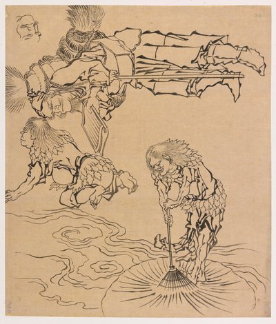 Legendarische Wezens door Katsushika Hokusai