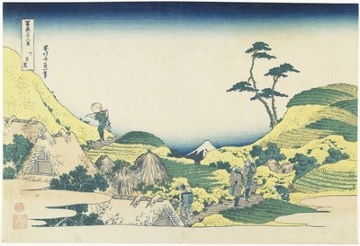 Lager Meguro, 1831-1834 door Katsushika Hokusai