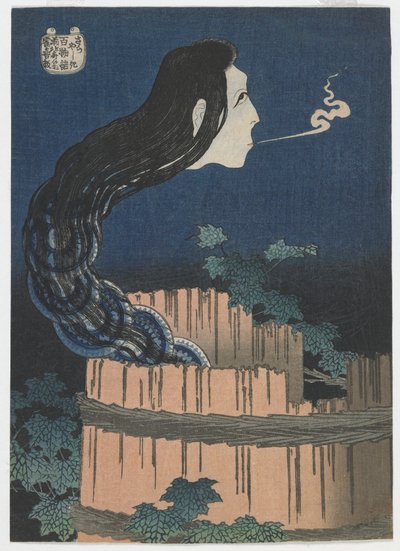 Honderd Spookverhalen: Sarayashiki, Edo-periode, 1831-32 door Katsushika Hokusai