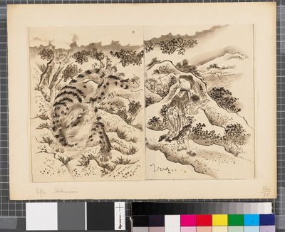 Scènes uit de oorlog tussen Japan en Korea, eind 18e-begin 19e eeuw door Katsushika Hokusai