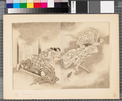 Scènes uit de oorlog tussen Japan en Korea, eind 18e-begin 19e eeuw door Katsushika Hokusai
