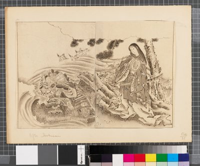 Scènes uit de oorlog tussen Japan en Korea, eind 18e-begin 19e eeuw door Katsushika Hokusai