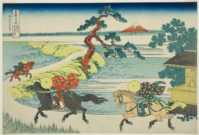 Sekiya Dorp aan de Sumida Rivier, uit de serie Zesendertig Zichten op de Fuji door Katsushika Hokusai