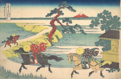 Sekiya-dorp aan de Sumida-rivier Sumidagawa Sekiya no sato, uit de serie Dit..., ca. 1830-32 door Katsushika Hokusai