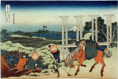 Senju in de provincie Musashi door Katsushika Hokusai