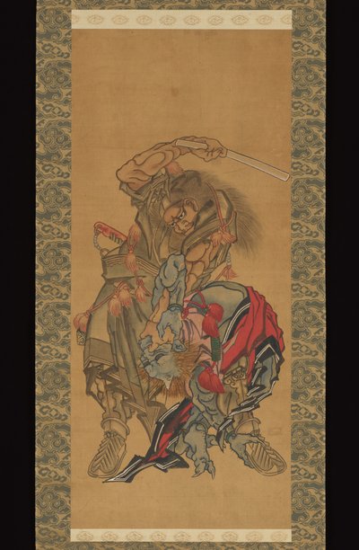 Shōki, de demonenbestrijder door Katsushika Hokusai