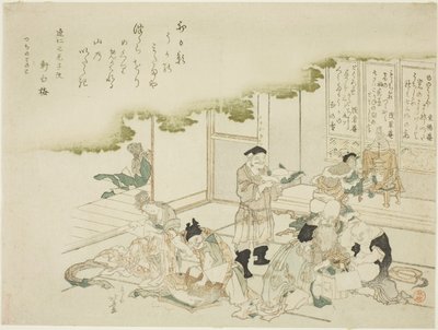 De Zeven Goden van Geluk door Katsushika Hokusai
