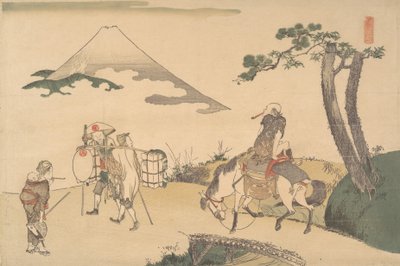 De Top van de Fuji, ca. 1800 door Katsushika Hokusai