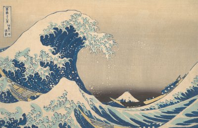 Onder de golf bij Kanagawa, ook bekend als De Grote Golf, ca. 1830-32 door Katsushika Hokusai