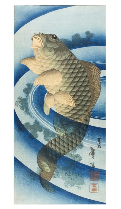 Karper door Katsushika II (fl.1820-50) Taito