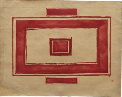 Plafondplan voor het Rode Theater, Leningrad door Kazimir Severinovich Malevich