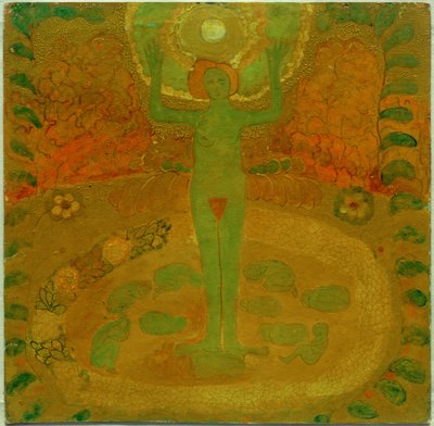 Naakte met opgeheven handen door Kazimir Severinovich Malevich
