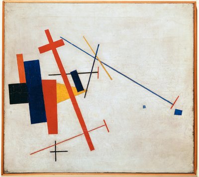 Suprematistische Kompositie (olieverf op doek) door Kazimir Severinovich Malevich