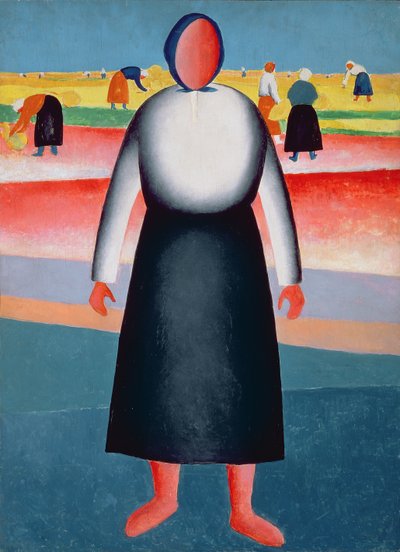De oogst, studie voor een schilderij, 1928-32 door Kazimir Severinovich Malevich