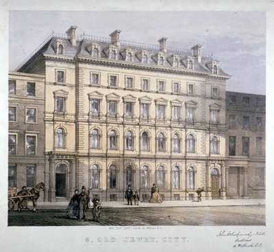 No 8 Old Jewry, City of London, ca. 1865 door Kell Brothers