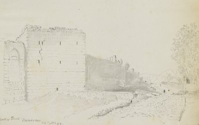 Muur van Zareh, Damascus door Kellogg, Miner Kilbourne