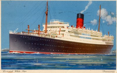 Cunard Line stoomschip RMS 
