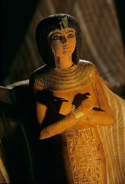 Houten shabti, 2009 (foto) door Kenneth Garrett