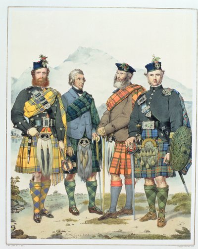 John MacLachlan, Hugh Grahame, James MacFarlane en Angus Colquhoun, vier van Queen Victoria