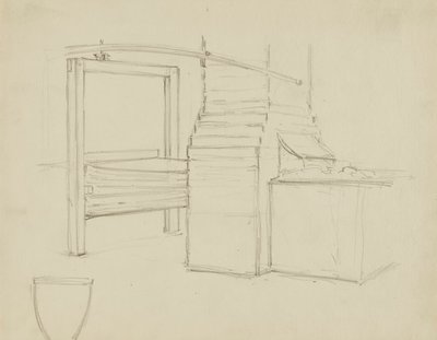(Rotunda van het Capitool van de staat Iowa) (Fabrikanten, studie voor panel) door Kenyon Cox
