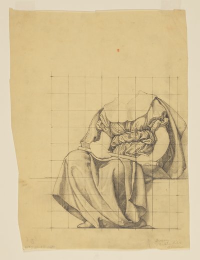 Draperiestudie voor 