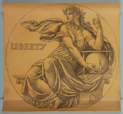 Vrijheid, Cartoon voor Mozaïek in de Rotunda van het Wisconsin State Capitol door Kenyon Cox