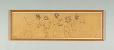De Wet, Studie voor Rechterpaneel van "De Heerschappij van de Wet," Fries voor Appellate Court, New York door Kenyon Cox