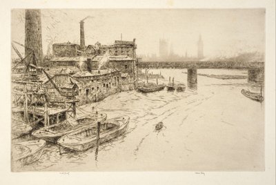 Hungerford Bridge, Londen door Kerr Eby