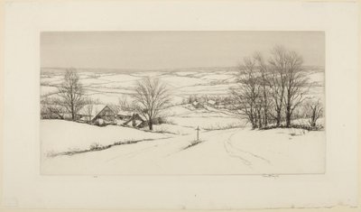 Winter in New England door Kerr Eby