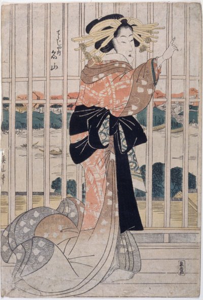  door Kikukawa Eizan