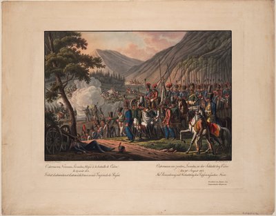 Generaal Graaf Alexander Ostermann-Tolstoy bij de Slag om Kulm op 29 augustus 1813, 1813 door Kilian Ponheimer the Elder