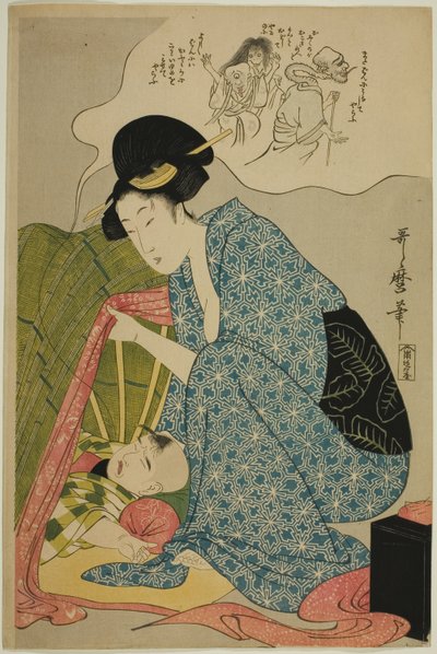 Kindernachtmerrie van geesten door Kitagawa Utamaro
