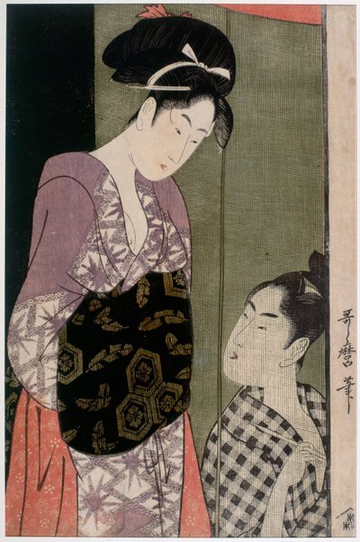 Muskietennet, ca. 1797 door Kitagawa Utamaro