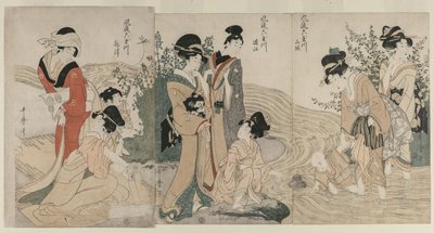 Musashi, Omi, Yamashiro en Settsu provincies door Kitagawa Utamaro